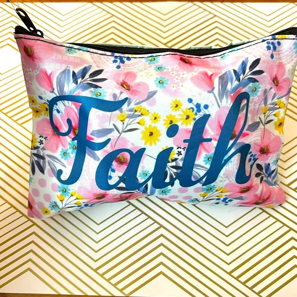 Two Small size cosmetic cases and zipper bag